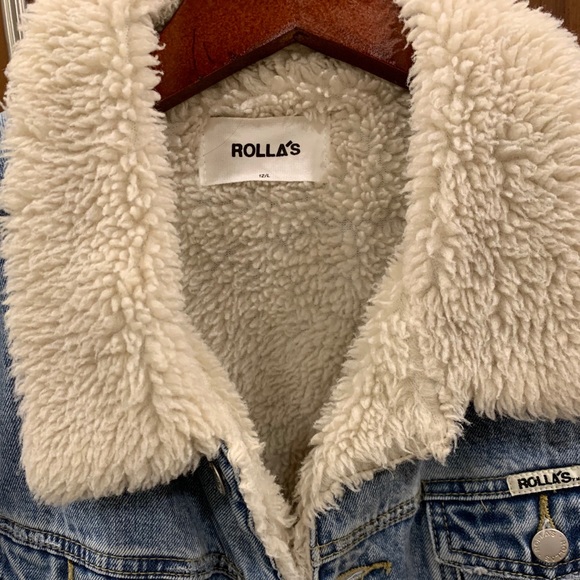 Jackets & Blazers - Rolla’s Sherpa Jean Jacket